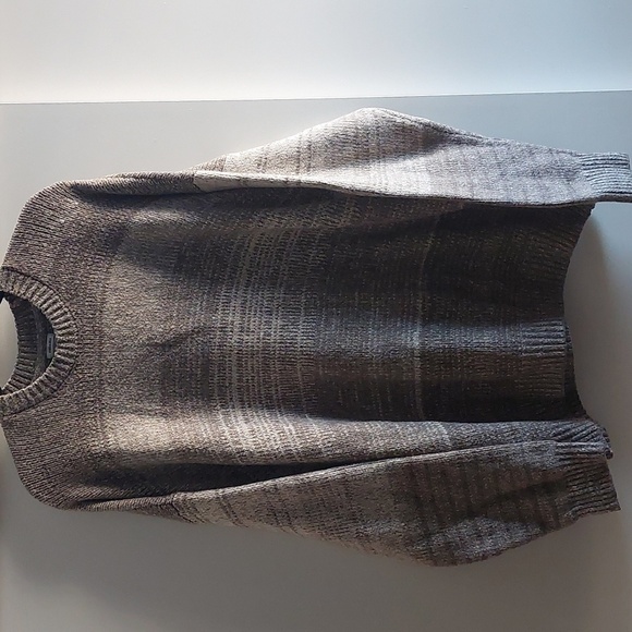 ABERCROMBIE & FITCH X HARRY STYLES Sweater Soft A&F Oversized Gray Stripes Large - Picture 1 of 9